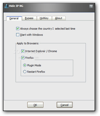 Hide IP NG screenshot