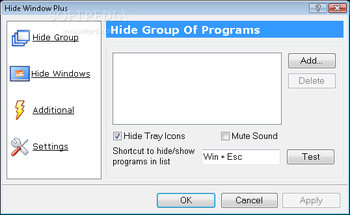 Hide Window Plus screenshot