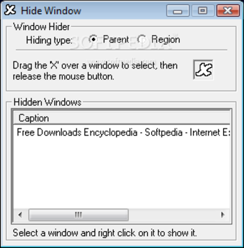 Hide Window screenshot