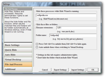 Hide Windows Wizard screenshot 4