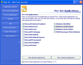 Hide-XP screenshot 3