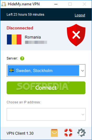 HideMy.name VPN screenshot