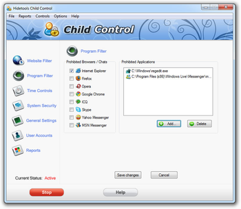 Hidetools Child Control screenshot