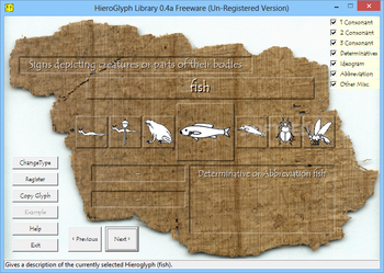 Hieroglyph Library screenshot