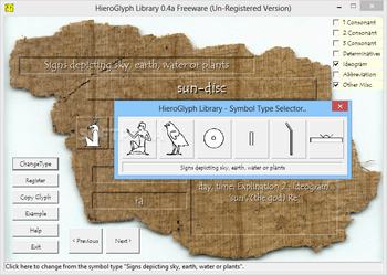 Hieroglyph Library screenshot 2