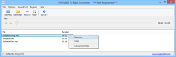 HiFi MIDI To Mp3 Converter screenshot