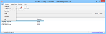 HiFi MIDI To Mp3 Converter screenshot 2