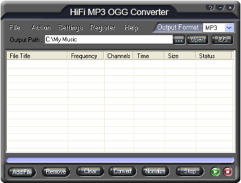 HiFi MP3 OGG Converter screenshot