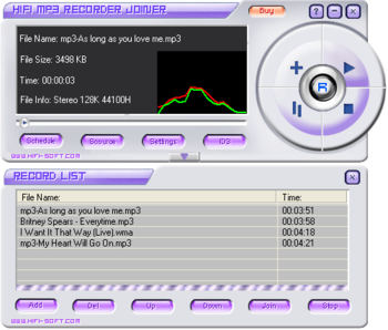 HiFi MP3 Recorder Joiner screenshot 2