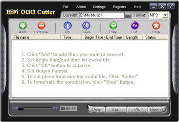 HiFi OGG Cutter screenshot