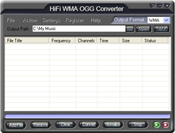 HiFi WMA OGG Converter screenshot 2