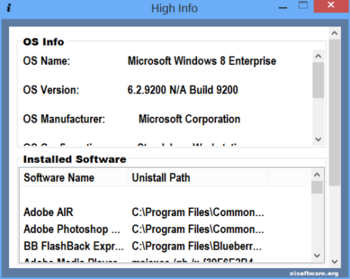 High Info screenshot