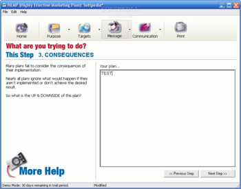 Highly Effective Marketing Plan (HEMP) screenshot 2