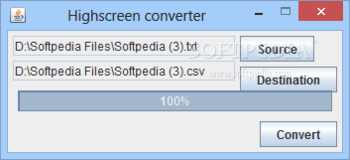 Highscreen converter screenshot