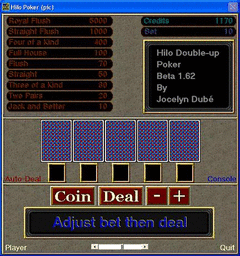 Hilo-Poker screenshot