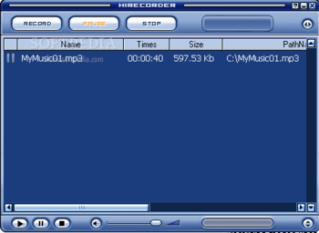 HiRecorder screenshot
