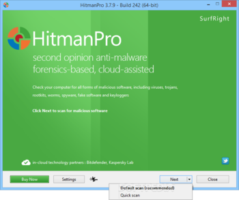 HitmanPro screenshot
