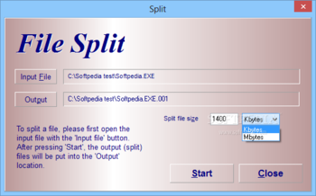 HJSplit screenshot 2