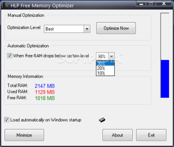 HLP Free Memory Optimizer screenshot