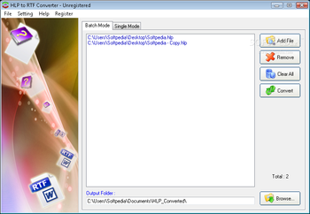 HLP to RTF Converter screenshot