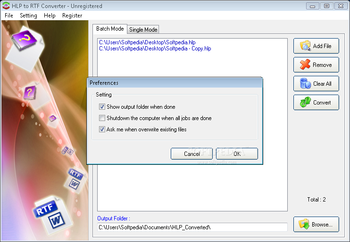 HLP to RTF Converter screenshot 2