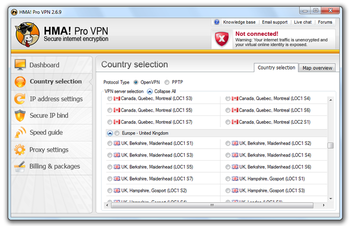 HMA! Pro VPN screenshot 3