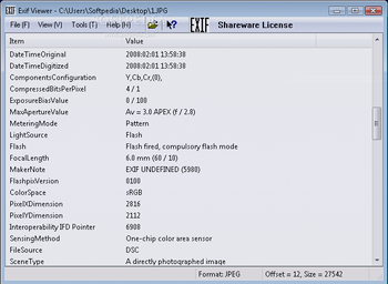 HMK Exif Viewer screenshot