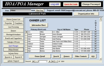 HOA/POA Manager screenshot