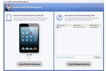 Hodo iPad Data Recovery  screenshot