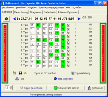 Hoffmanns Lotto-Experte SuperEnaLotto screenshot 3