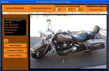 Hog Loggin Motorcycle Service Manager screenshot