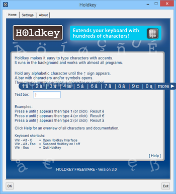 Holdkey screenshot