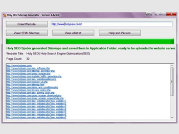 Holy SEO Sitemap Generator screenshot 2
