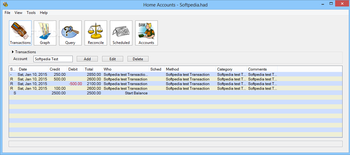 Home Accounts screenshot