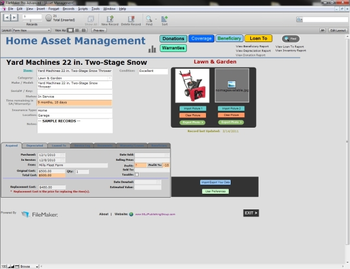 Home Asset Management screenshot