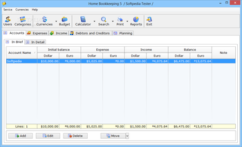 Home Bookkeeping screenshot 2