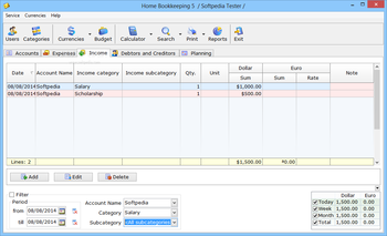 Home Bookkeeping screenshot 5