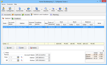 Home Bookkeeping screenshot 6