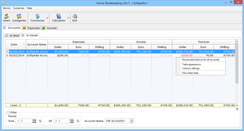 Home Bookkeeping Lite screenshot 2