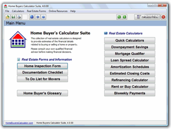 Home Buyers Calculator Suite screenshot 2