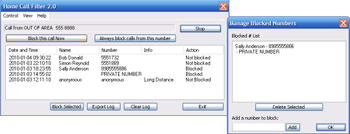 Home Call Filter screenshot