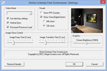 Home Cinemas Free Screensaver screenshot 2