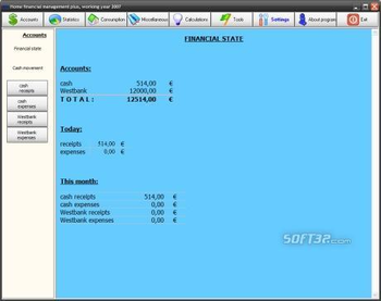Home financial management plus screenshot