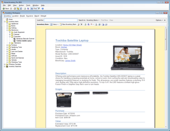Home Inventory Pro 2011 screenshot