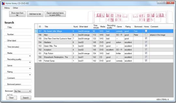Home Library CD-DVD-BD screenshot