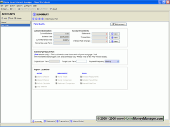 Home Loan Interest Manager Lite screenshot