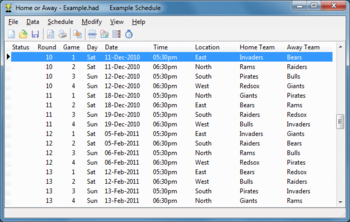 Home or Away League Scheduler screenshot 3