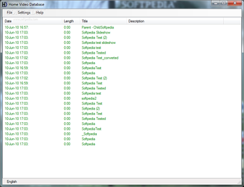 Home Video Database screenshot