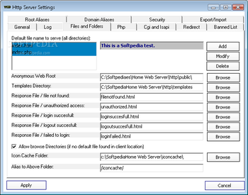 Home Web Server screenshot 5