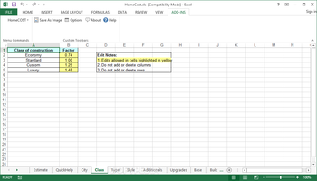HomeCost Estimator for Excel screenshot 14